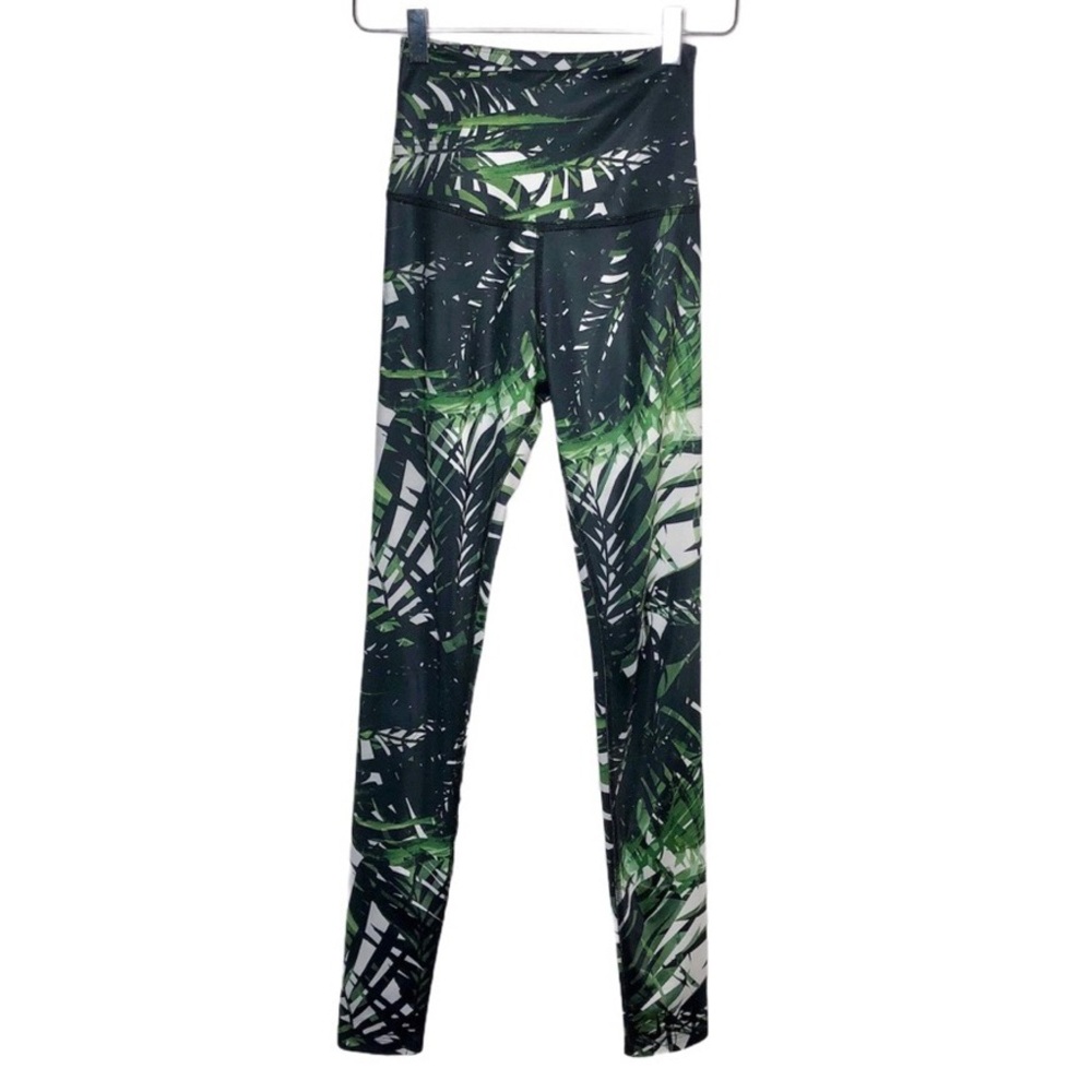 Beyond Yoga Luxe Palm Print High Rise Workout Tights Sz XS